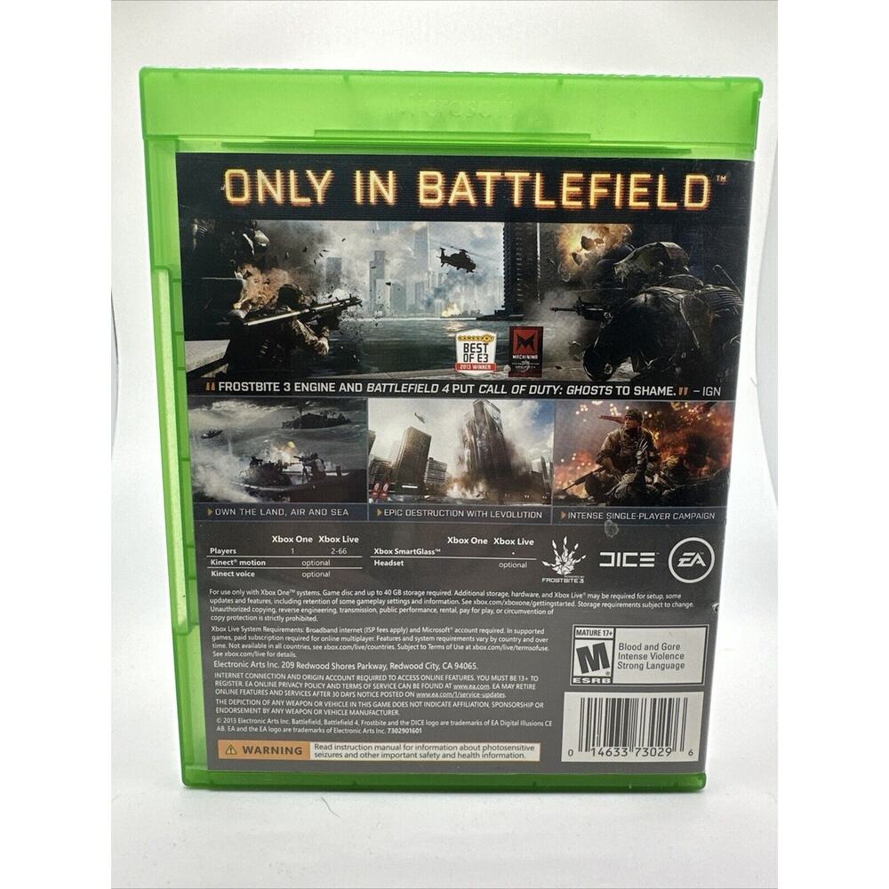 Battlefield 4 - Microsoft Xbox One - EA Dice - Case and Disc. No Manual - Picture 2 of 3